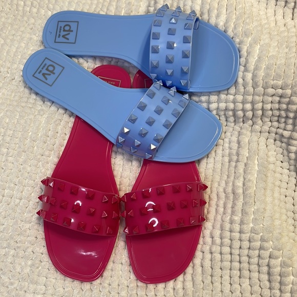 2 size 9 brand new jelly sandals light blue and hot pink - Picture 5 of 6